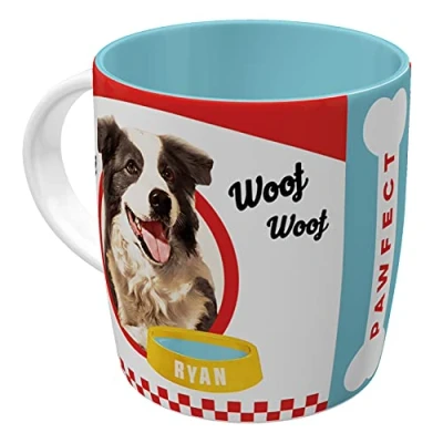 Imagen de Nostalgic Art Taza de café retro, Better Together Dogs Idea regalo para dueños perros, cerámica, divertido diseño vintage con frase, 330 ml
