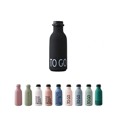 Imagen de Design Letters To Go Botella de Agua Blanco 500 Ml Tritán Unisex Reutilizable sin BPA Deportiva Resistente a Fugas y Caídas Water Bottle Multiuso