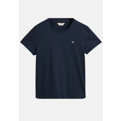 Imagen de GANT Shield Camiseta básica, Mujer, Talla: XS, Evening blue