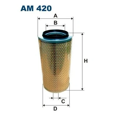 Imagen de FILTRON AM 420 Filtro de aire 376 198 Cartucho filtrante MAN: G 90, L 2000