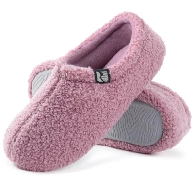 Imagen de RockDove Zapatilla Interior de Peluche Teddy para Mujer con Parte Trasera Cerrada, Talla 42/43 EU Mujer, Lavanda