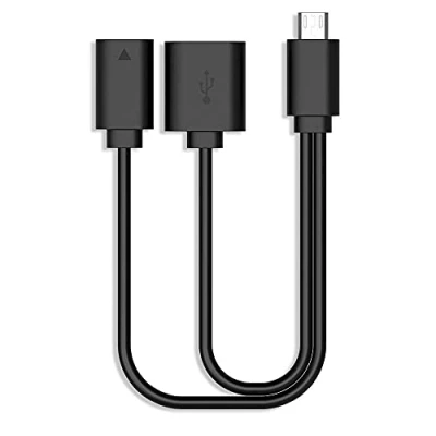 Imagen de Rii F1 Cable OTG Micro USB, Color Negro (ES OTG)