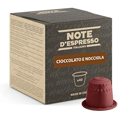 Imagen de Note d&#039;Espresso Chocolate con Avellana Cápsulas compatibles Cafeteras de NESPRESSO 40 caps