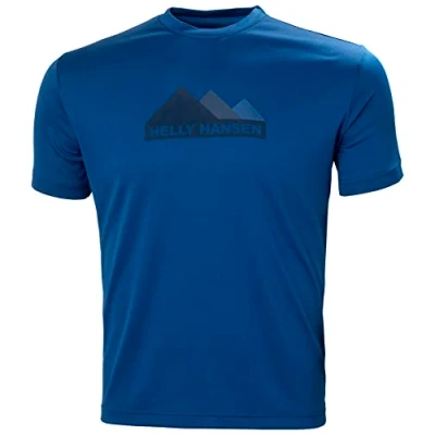 Imagen de Helly Hansen Hombre Camiseta HH Tech Gráfica, S, Fiordo Profundo