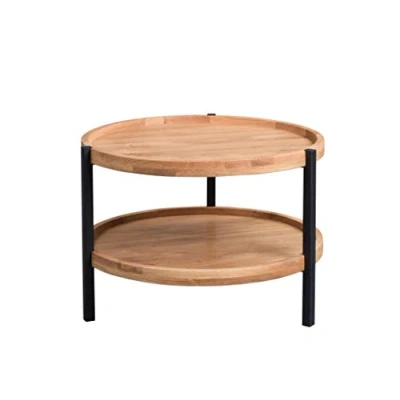 Imagen de M2 Kollektion Alva 2 Mesa de café, Madera auténtica Roble Salvaje, marrón