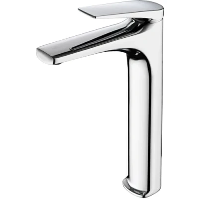 Imagen de MICE Grifo Monomando con caño alto para lavabo fabricado en latón lavamanos Griferia Alta de (Cromo)