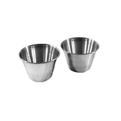 Imagen de Fackelmann Molde para dariole de 100 ml, 4 Piezas, Acero Inoxidable, Plata, 7 x cm