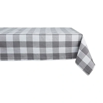 Imagen de DII Buffalo Check Collection, Mantel clásico de Granja, 60 x 84 Pulgadas, Gris y Blanco