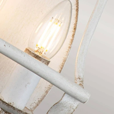 Imagen de QUOIZEL Aplique de pared Bradbury, 2 luces, blanco