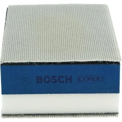 Imagen de Bosch Professional 1x Expert Taco de Doble Densidad, para Madera, 80 x 133 mm, incl. Malla Abrasiva M480 2xP80/2xP120/1xP180, Accesorios Lijado Manual