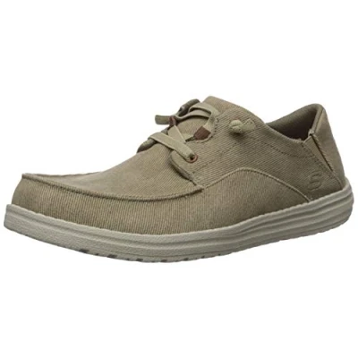 Imagen de Skechers MELSON VOLGO, Mocasines para Hombre, Tan Canvas, 42 EU