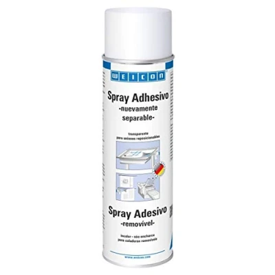 Imagen de WEICON Spray Adhesivo Nuevamente Separable 500 ml Transparente