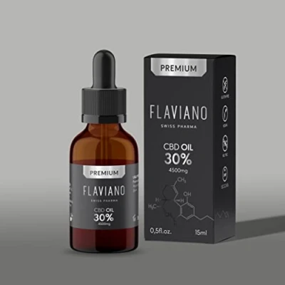 Imagen de FLAVIANO CBD OIL Aceite de Premium, Ecológico, cáñamo Orgánico con y ácidos Omega 3, 6 9 (30% 15ml)