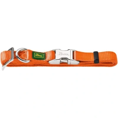 Imagen de Hunter Collar Vario Basic con cierre de aluminio M cuello 40 55 cm naranja