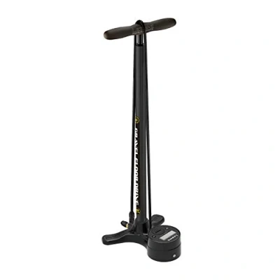 Imagen de Lezyne Gravel Digital Drive Bomba de Aire Acero (100 PSI/6,89 Bar, manómetro Digital, válvula Presta y sin cámara
