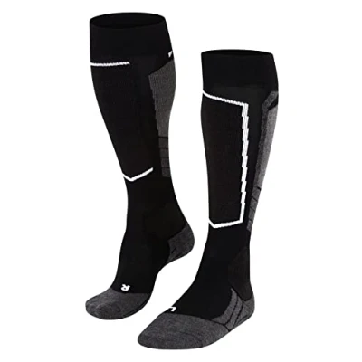 Imagen de FALKE SK2 Intermediate Wool W KH lana hilo funcional calida gruesa 1 par, Calcetines de esquí Mujer, Negro (Black Mix 3010), 39 40