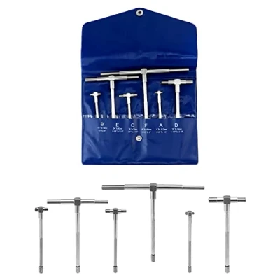 Imagen de QWORK® Calibrador Telescópico 8mm 150mm Conjunto de Calibradores Diámetro Interior Ajustable, 6 Piezas