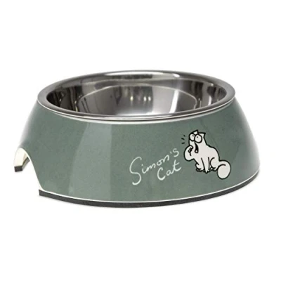 Imagen de Simon&#039;S Cat by Karlie 522105 Comedero para Gatos, 14 x 4,5 cm, 160 ml, Color Verde