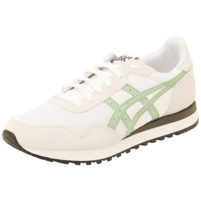 Imagen de Asics Sportstyle Tiger Runner II Unisex Zapatillas, Talla: 44.5, White/dark mint Piel de imitación/tela