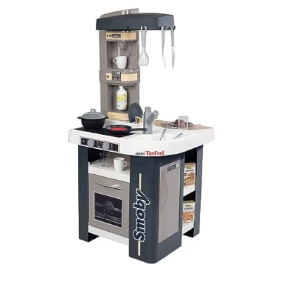 Imagen de Smoby Cocina Infantil Studio, Área de Juego 360º, Módulo Electrónico, Horno, Fregadero, 27 Accesorios, Jugeutes Niños Niñas 3 años (7600311056)