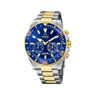 Imagen de JAGUAR J889/1, Reloj Modelo De La Colección Connected Caja 45 7 Mm Azul Con Correa Acero Bico Unisex Adulto, Único, Bicolor Para Caballero Paquete 100