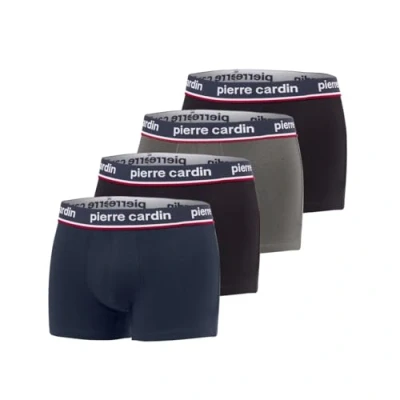 Imagen de pierre cardin underwear Pc/1/Bc/Pk4 Ropa Interior de Hombres, Gris/Blanco/Rojo/Negro, XL (Pack 4)