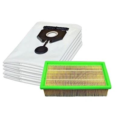 Imagen de Invest 5 bolsas de aspiradora con filtro HEPA adecuadas para Kärcher 2.889 154.0 NT 30/1 30 L litros set