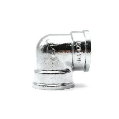 Imagen de DOJA Barcelona Codo Roscado Laton 90Cromado 1/2&quot; Hembra Grifo para Instalaciones de Riego Conector Codos latón Tuberias Radiadores, Aire Comprimido