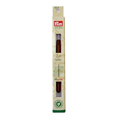 Imagen de Prym 223500 Aguja de Ganchillo (2,00 mm), Madera, Multicolor, 2 mm
