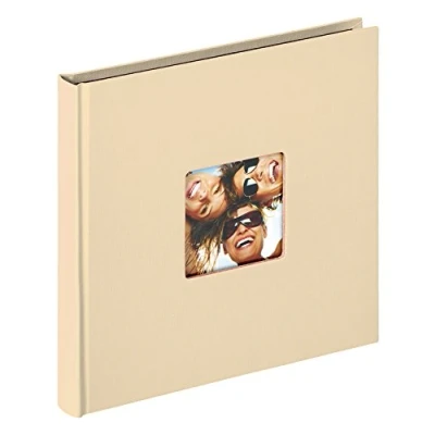 Imagen de Walther Design Álbum de Fotos Fun, con Recorte para Foto, Color Beige (Crema), 18 x cm