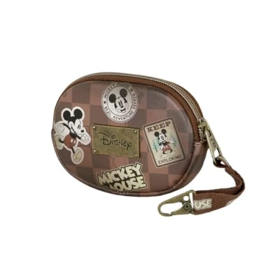 Imagen de Karactermania Monedero para niños, Talla: One Size, Mickey mouse brown