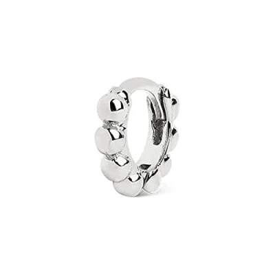 Imagen de SINGULARU Pendiente Suelto Pebbles XS Plata en de Ley 925 con Acabado Baño Rodio Cierre Congo Joyas para Mujer