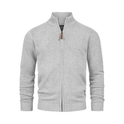 Imagen de Indicode Jeans Inlut Chaqueta de punto, Hombre, Talla: Small, Lt grey mix