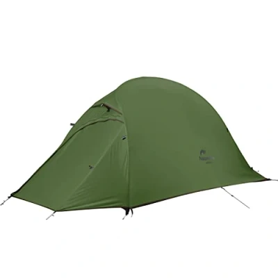 Imagen de Naturehike Cloud Up 1 Mejora Hombre Tienda Cúpula Ligera con Vestíbulo para 3 4 Temporadas, Mochilero, Impermeable, Camping, Verde Bosque