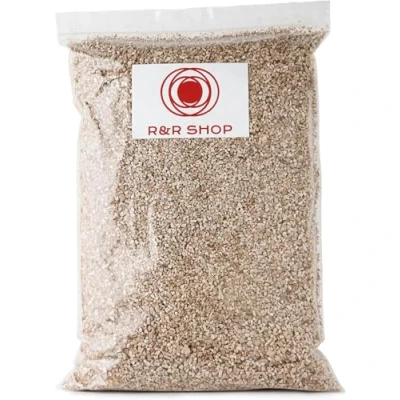 Imagen de R&amp;R SHOP Vermiculita Fina Expandida, PH Neutro Ideal para Germinación, Crecimiento de Plantas, Hongos y Animales Terrario (12L)