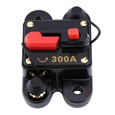 Imagen de Disyuntor con Reinicio Manual, Portafusibles Rearmables Repetible para Coche Auto Marine Bicicleta (DC12V 300A)