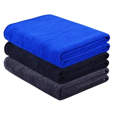Imagen de HIDMD Toallas de Microfibra para Gimnasio, Deportes, Fitness, Entrenamiento, Sudor, superabsorbentes, 3 Unidades, 40x 80 cm