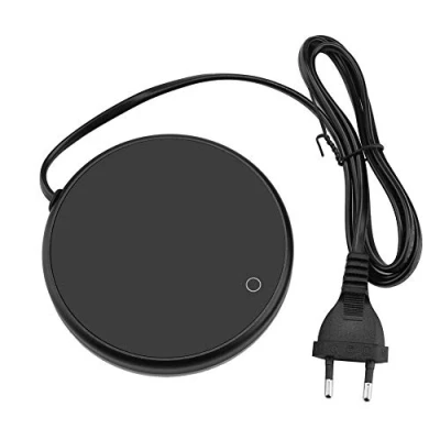 Imagen de FTVOGUE 220 240 V calentador de tazas eléctrico almohadilla escritorio para té, café, leche, taza calentadora posavasos (03)