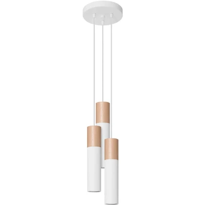 Imagen de SOLLUX lighting Hängeleuchte Bogart Weiss NL.0147