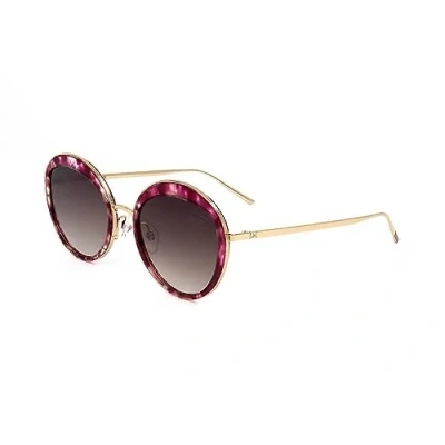 Imagen de ANA HICKMANN Mod. HI3052 Marbled Cherry_Gold Gafas de Sol, Adultos Unisex, Multicolor (Multicolor), Talla Única