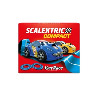 Imagen de Scalextric Circuito COMPACT Pista de Carreras Completa 2 coches y mandos 1:43 (Kids Race)