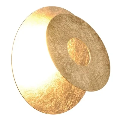 Imagen de Trio Lighting Aplique de pared LED Leano, lente redonda, dorado, indirecto