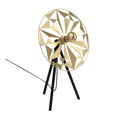 Imagen de EGLO Lámpara de mesa Castanuelo, negro/oro