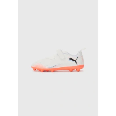 Imagen de Puma Future 8 PLAY Unisex Botas de fútbol multitacos para niños, Talla: 35, White/black/glowing red Zapatos