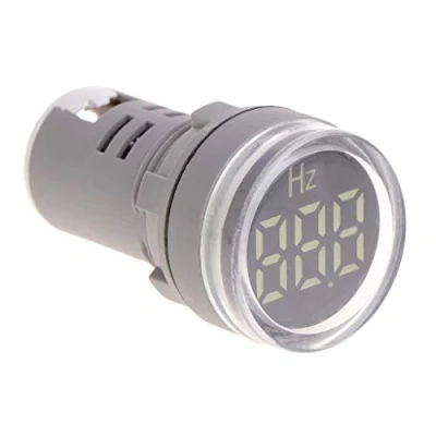 Imagen de ESden Pantalla LED de 22 mm CA, medidor frecuencia electricidad, Hertz Indicador Hz piloto luz