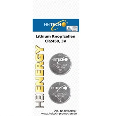 Imagen de Hepoluz 04000509 Pila boton litio cr2450. 3v (2und)