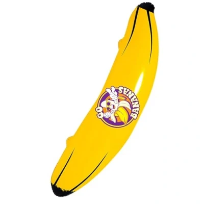 Imagen de W WIDMANN MILANO Party Fashion 2461B Plátano hinchable de unos 100 cm altura, elemento decorativo para fiestas carnaval, hawaiianas o temáticas