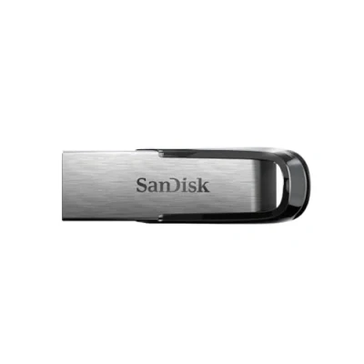 Imagen de SanDisk Ultra Flair Memoria flash USB 3.0 de 64 GB, con carcasa metal duradera y elegante hasta 150 MB/s velocidad lectura, Color negro/plateado