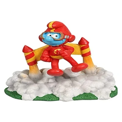 Imagen de Figura Jetpack de los Pitufos Aqua Della Forest 11,6 x 7,7 11,5 cm Muy Detallada y Hecha Resina poliéster no tóxica con pH Neutro para acuarios Agua Dulce Salada