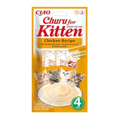 Imagen de CHURU Kitten Receta DE Pollo Pack 4X 14GR